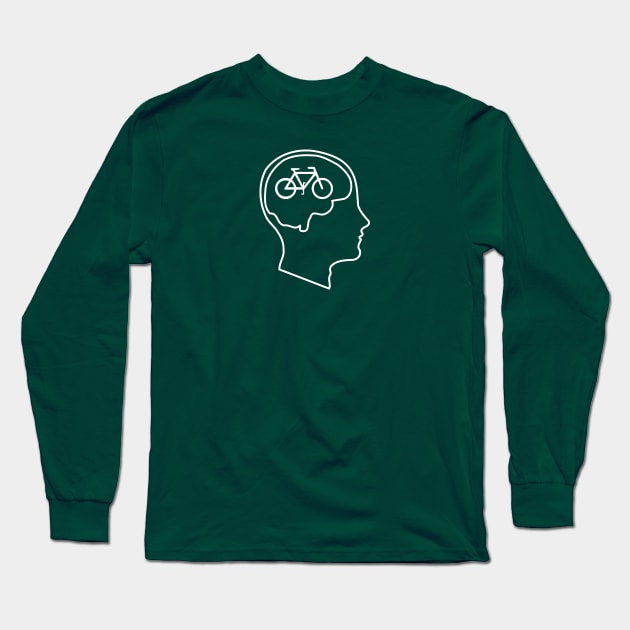 Bikes on the Brain Long Sleeve T-Shirt by InletGoodsCo